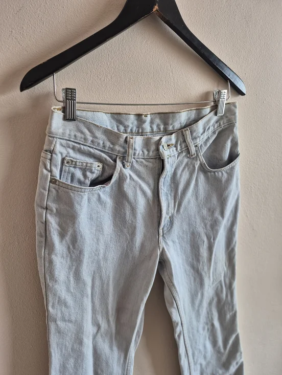 Vintage Ralph Lauren Polo 100% Cotton Women's Jeans Size 31" Waist Light Wash - Picture 3 of 11